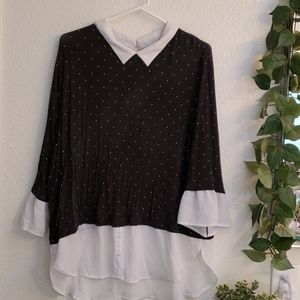 Elle sweater blouse